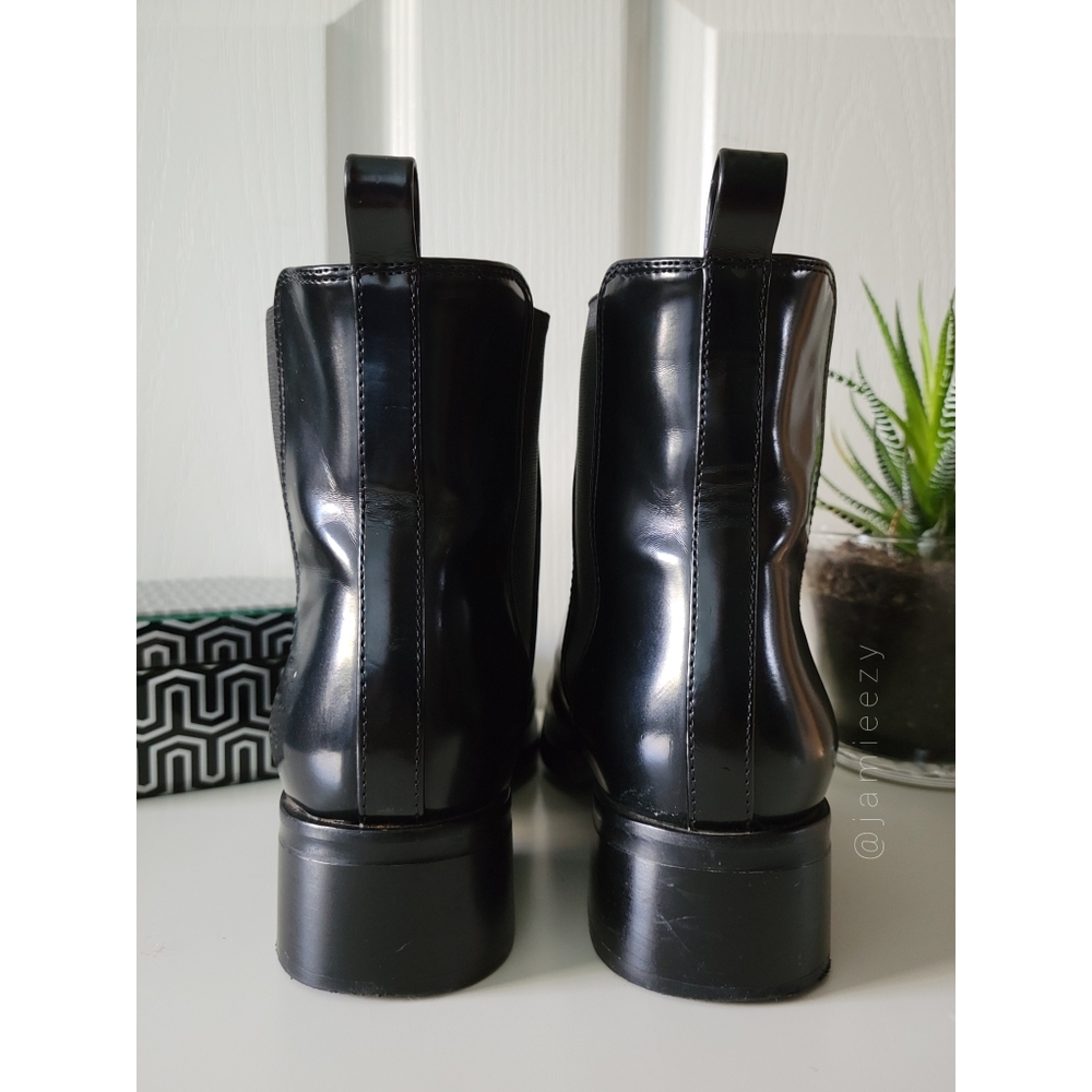 Zara | Smooth Patent Chelsea Boots - Picture 5 of 11